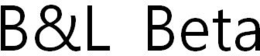 B&L BETA trademark