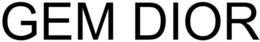 GEM DIOR trademark
