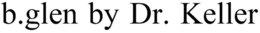 B.GLEN BY DR. KELLER trademark
