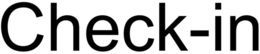 CHECK-IN trademark
