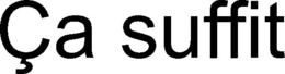 ÇA SUFFIT trademark