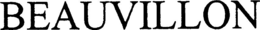 BEAUVILLON trademark