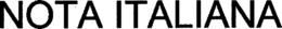 NOTA ITALIANA trademark
