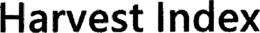 HARVEST INDEX trademark
