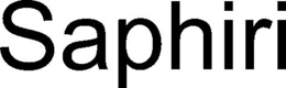SAPHIRI trademark