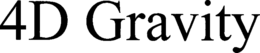 4D GRAVITY trademark