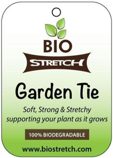 BIO STRETCH GARDEN TIE SOFT, STRONG & STRETCHY SUPPORTINGYOUR PLANT AS IT GROWS 100% BIODEGRADABLE WWW.BIOSTRETCH.COM trademark