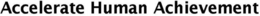 ACCELERATE HUMAN ACHIEVEMENT trademark