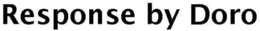 RESPONSE BY DORO trademark