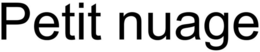 PETIT NUAGE trademark