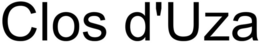 CLOS D'UZA trademark