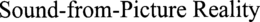 SOUND-FROM-PICTURE REALITY trademark