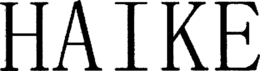HAIKE trademark