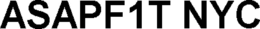 ASAPF1T NYC trademark