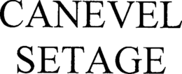 CANEVEL SETAGE trademark