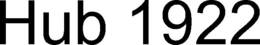 HUB 1922 trademark