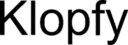 KLOPFY trademark