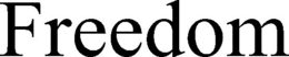 FREEDOM trademark