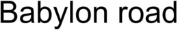 BABYLON ROAD trademark