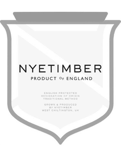 NYETIMBER PRODUCT OF ENGLAND ENGLISH PROTECTED DESIGNATION OF ORIGIN TRADITIONAL METHOD GROWN & PRODUCED BY NYETIMBER WEST CHILTINGTON, UK trademark