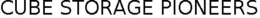 CUBE STORAGE PIONEERS trademark