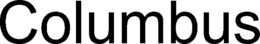 COLUMBUS trademark