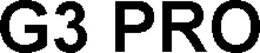 G3 PRO trademark