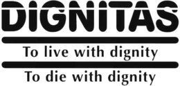 DIGNITAS TO LIVE WITH DIGNITY TO DIE WITH DIGNITY trademark