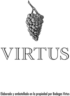 VIRTUS ELABORADO Y EMBOTELLADO EN LA PROPIEDAD POR BODEGAS VIRTUS trademark