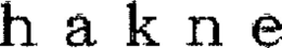 HAKNE trademark