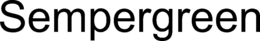 SEMPERGREEN trademark