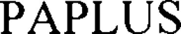 PAPLUS trademark