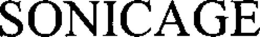 SONICAGE trademark