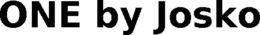 ONE BY JOSKO trademark