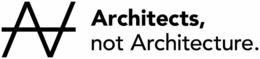 AA ARCHITECTS, NOT ARCHITECTURE. trademark