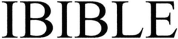 IBIBLE trademark