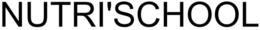 NUTRI'SCHOOL trademark