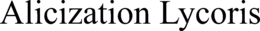 ALICIZATION LYCORIS trademark