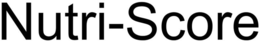 NUTRI-SCORE trademark
