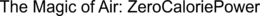 THE MAGIC OF AIR: ZEROCALORIEPOWER trademark