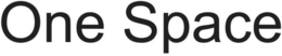 ONE SPACE trademark