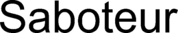 SABOTEUR trademark