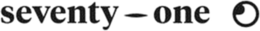 SEVENTY - ONE trademark