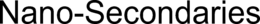 NANO-SECONDARIES trademark