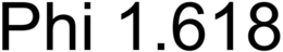 PHI 1.618 trademark