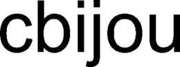 CBIJOU trademark