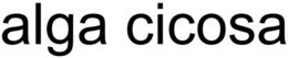 ALGA CICOSA trademark
