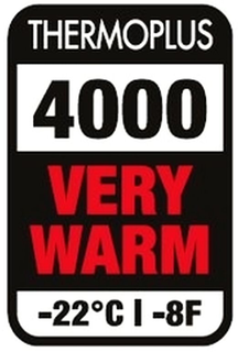 THERMOPLUS 4000 VERY WARM -22°C -8F trademark