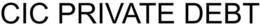 CIC PRIVATE DEBT trademark