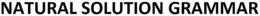 NATURAL SOLUTION GRAMMAR trademark